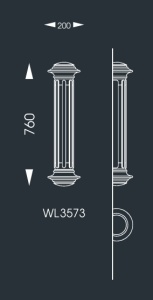Aplica iluminat exterior din fier forjat, WL 3573 180837 universul-luminii.ro