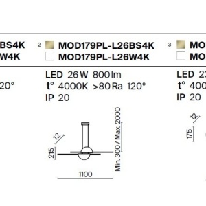 Aplica LED ambientala design minimalist Skyline - Img 7