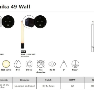 Aplica LED cu priza, protectie IP44, pentru baie Malaika 49 alb 221117 universul-luminii.ro