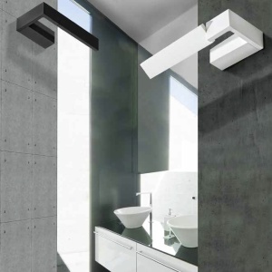Aplica LED cu spot directionabil pentru baie IP44 Dalen 3000K neagra 45827 universul-luminii.ro