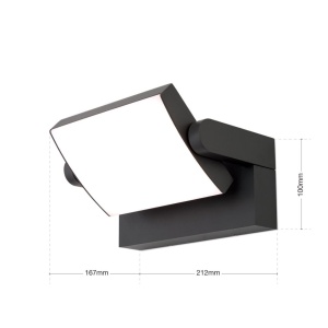 Aplica LED de exterior reglabila IP54 GINGE antracit 235887 universul-luminii.ro