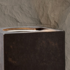 Aplica LED de perete design ambiental Cube 2 antique rustic - Img 6