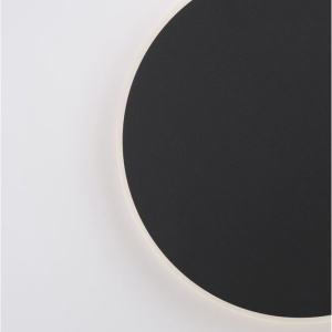 Aplica LED de perete design ambiental CYRCLE 30cm negru 204177 universul-luminii.ro