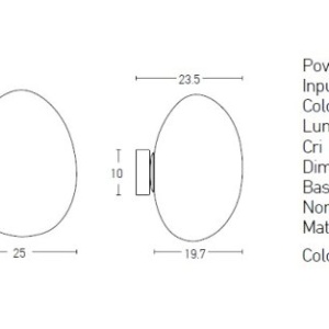 Aplica LED de perete design modern Ande alb - Img 2