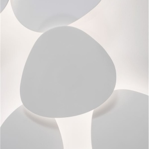 Aplica LED de perete design modern Cronus gips alb NVL-9084071 - Img 4