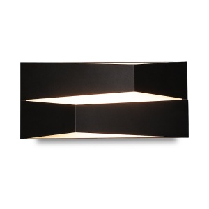 Aplica LED de perete design modern FUJI 10W neagra - Img 1