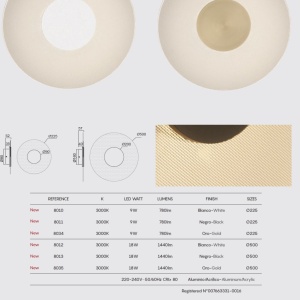 Aplica LED de perete iluminat ambiental VENUS 9W neagra 133867 universul-luminii.ro