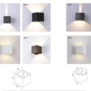 Aplica LED de perete iluminat exterior ambiental IP54 DAVOS alba 136167 universul-luminii.ro