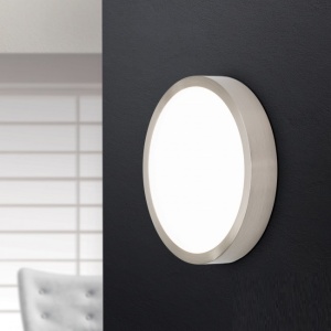 Aplica LED de perete sau tavan, Bully 14cm satin chrome 197077 universul-luminii.ro