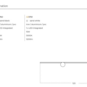 Aplica LED de perete stil minimalist FRANK B alba 144147 universul-luminii.ro