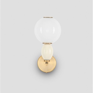 Aplica LED decorativa ceramica bej, alb, OBRIE 245407 universul-luminii.ro