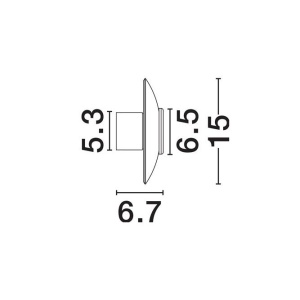 Aplica LED design ambiental Esti maro inchis 15cm - Img 2