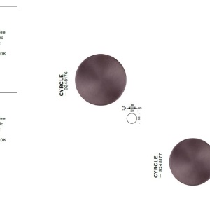 Aplica LED design decorativ CYRCLE coffee D-22cm 237957 universul-luminii.ro