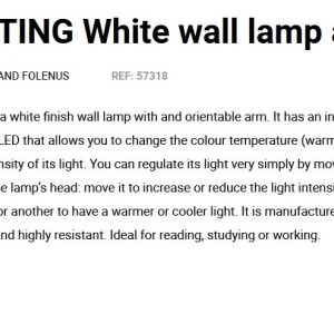 Aplica LED dimabila / Lampa de perete design ultra-modern INVITING alba 215067 universul-luminii.ro