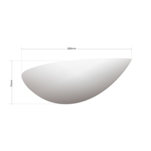 Aplica LED din ceramica GYPSUM alb - Img 7