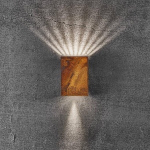 Aplica LED exterior cu iluminat up/down IP54 Fold 10 corten 2019041038 NL 190307 universul-luminii.ro