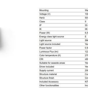 Aplica LED exterior iluminat ambiental IP55 GROT 2700K gri - Img 7