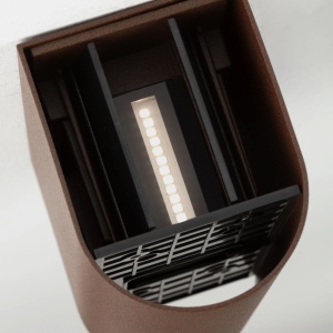 Aplica LED exterior iluminat arhitectural IP65 REMY maro corten - Img 11