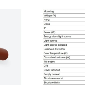 Aplica LED iluminat ambiental NOVO L-50cm terracotta - Img 10
