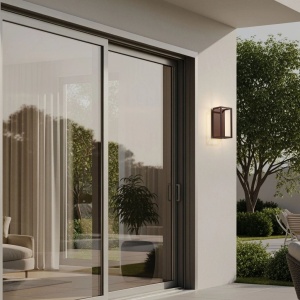 Aplica LED iluminat exterior IP65 DEVIN maro corten