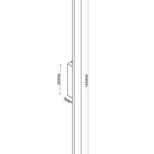 Aplica LED iluminat exterior liniar IP54 LOTUS 24W alba 221677 universul-luminii.ro