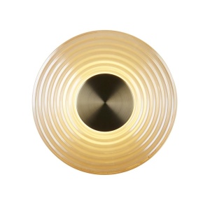 Aplica LED metal alama antique sticla chihlimbar Cleo