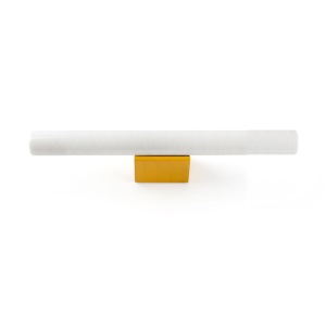 Aplica LED oglinda, tablou IP44 CALMA galben/opal 30cm