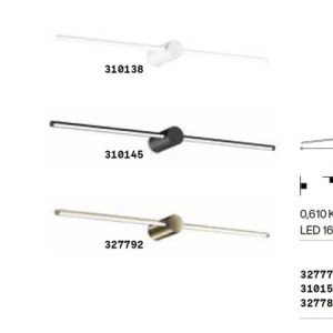 Aplica LED pentru baie cu protectie IP44 Filo ap d075 negru 142117 universul-luminii.ro