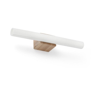 Aplica LED pentru baie IP44 CALMA 5W lemn/opal