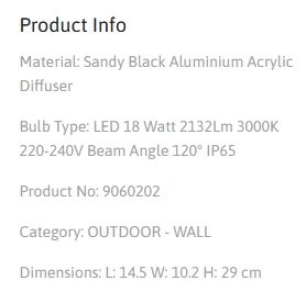Aplica LED pentru exterior design modern IP65 Leto negru 219237 universul-luminii.ro