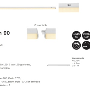 Aplica LED pentru mobila design liniar Renton 90 47796101 NL 72667 universul-luminii.ro