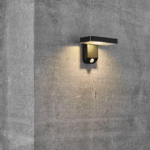 Aplica LED solara de perete, cu senzor de miscare, design modern, IP44 RICA SQUARE 2118161003 NL 94207 universul-luminii.ro