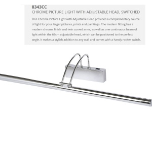 Aplica LED tablou directionabila Picture Lights crom 8343CC SRT 62757 universul-luminii.ro