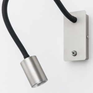 Aplica minimalista cu reader LED directionabil Kurt crom - Img 5