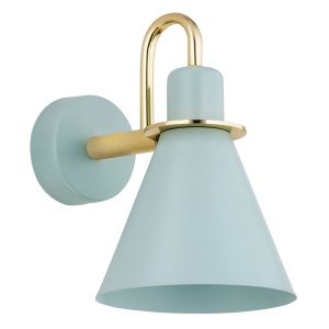 Aplica moderna design retro Beverly albastru/auriu - Img 2