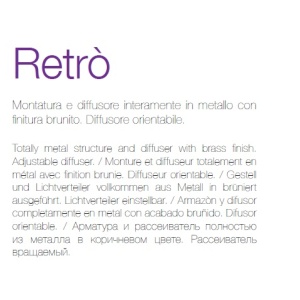 Aplica pentru tablou/ oglinda RETRO AP2 144917 49697 universul-luminii.ro