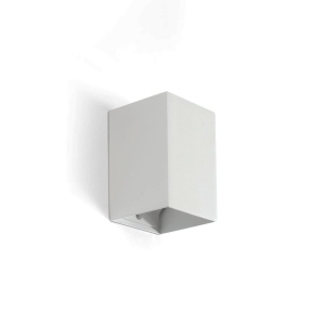 Aplica perete aluminiu alb, 1xGU10, LUNE square