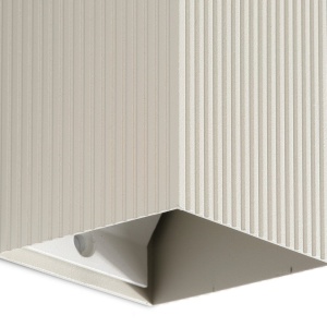 Aplica perete aluminiu striat gri, 1xGU10, LUNE square - Img 4