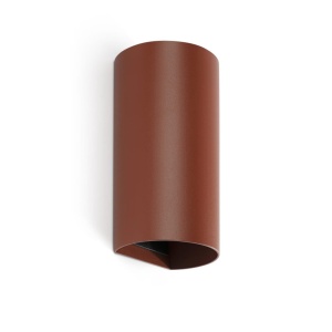 Aplica perete aluminiu terracotta, 2xGU10, SOLE round