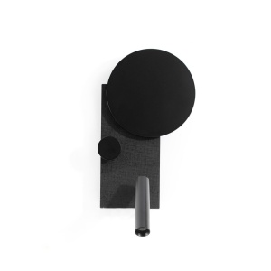 Aplica perete ambientala cu reader LED KLEE negru stanga 235387 universul-luminii.ro
