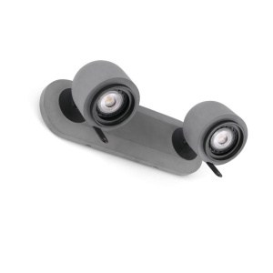 Aplica perete cu 2 spoturi directionabile STONE-2 gri 43501