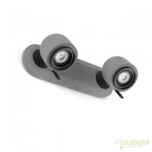Aplica perete cu 2 spoturi directionabile STONE-2 gri 43501
