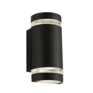 Aplica perete exterior IP44 Up and Down Sheffield negru