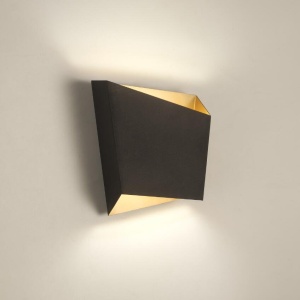 Aplica perete lumina ambientala ASIMETRIC negru