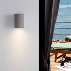 Aplica perete moderna de exterior cu iluminat ambiental IP65 LIDO I alba 190957 universul-luminii.ro