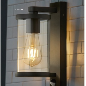 Aplica perete pentru exterior cu senzor de miscare Outdoor 8631BK SRT 87287 universul-luminii.ro