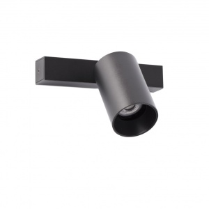 Aplica perete / tavan cu spot directionabil design modern STAN 1L neagra
