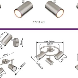 Aplica/Spot directionabil stil minimalist ALLVI nickel 240017 universul-luminii.ro
