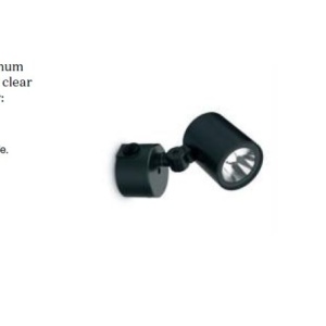 Aplica Spot LED Exterior, Negru, Protectie IP66, O-zone ap 166187 universul-luminii.ro