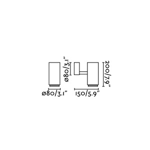 Aplica tip Proiector LED de exterior IP54 PLOM 189387 universul-luminii.ro